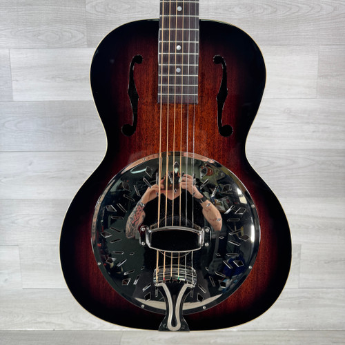 Vist Large View of Product Image Which is Used Recording King RR-41-VS Rattlesnake Resonator Acoustic Guitar - Sunburst