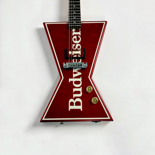 Vist Large View of Product Image Which is Used Dean BUDWEISER 1980s BOW TIE Vintage Electric Guitar Custom Graphics 6-String