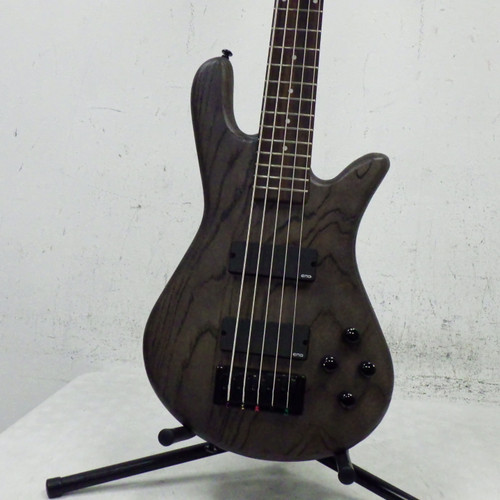 Vist Large View of Product Image Which is Used Spector PULSE 5 WITH AGUILAR PREAMP Bass Guitar Silver/Gray 4-String