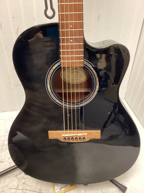Vist Large View of Product Image Which is Used Laurel CANYON LA-100 Laminate Top Acoustic Guitar Black