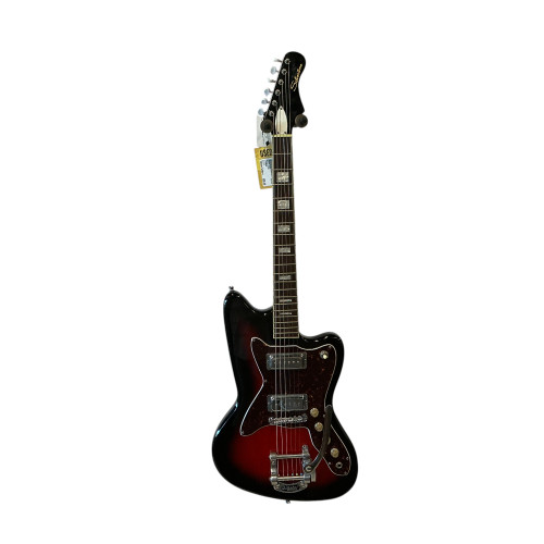 Vist Large View of Product Image Which is Used Silvertone 1478RSB Vintage Offset Dbl Cutaway Guitar Tobacco Sunburst 6-String