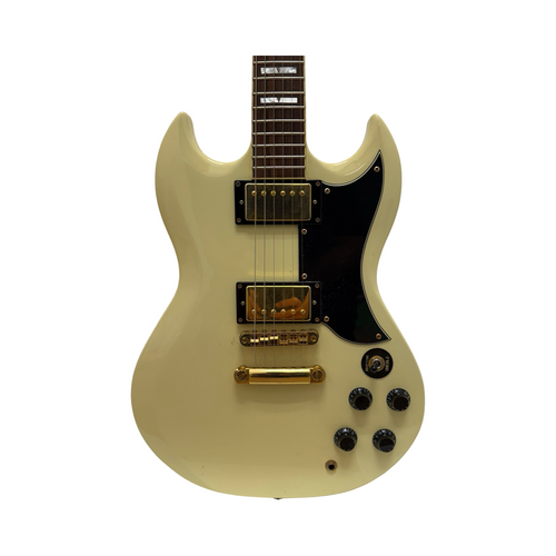 Vist Large View of Product Image Which is Used Jay Turser JT-50 SG STYLE GUITAR Electric Guitar White 6-String