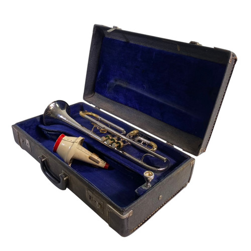 Vist Large View of Product Image Which is Used King TEMPO SILVER Vintage Trumpet