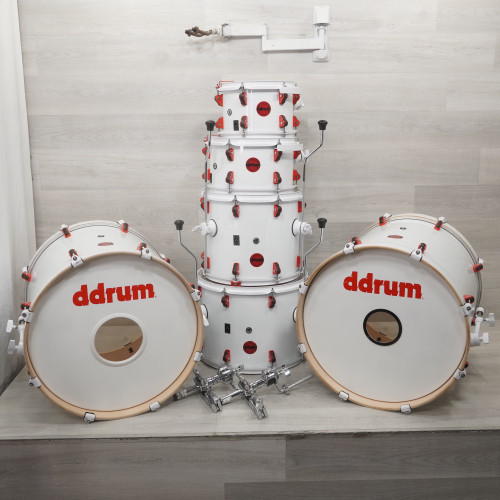 Vist Large View of Product Image Which is Used Ddrum 6pc Hybrid Drum Shell Kit White