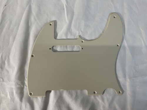Vist Large View of Product Image Which is Used SINGLE PLY WHITE TELE PICK GUARD Guitar Accessory