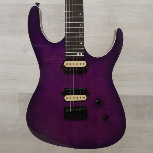 Vist Large View of Product Image Which is Used Leo Jaymz Monsoon Electric Guitar Purple