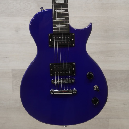 Vist Large View of Product Image Which is Used Monoprice Indio Classic Series 66 V2 Electric Guitar Blue