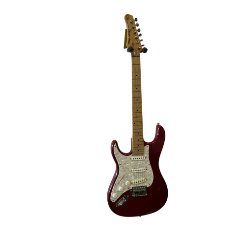 Vist Large View of Product Image Which is Used Samick S STYLE LEFT HANDED S Type Electric Guitar Red 6-String