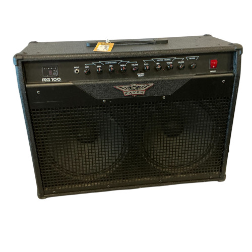 Vist Large View of Product Image Which is Used Raven RG100 2 x 12 Solid State Amplifier 2 x 12