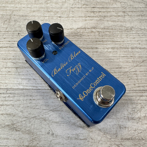 Vist Large View of Product Image Which is Used One Control Baltic Blue Fuzz Pedal