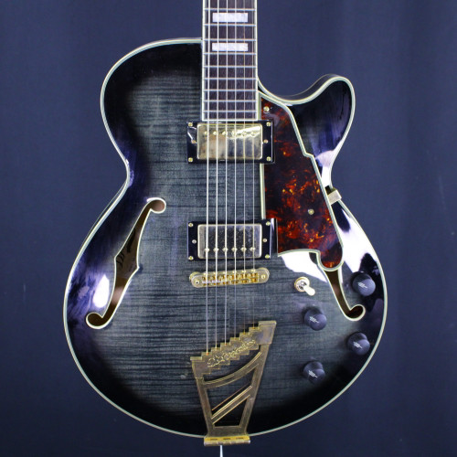 Vist Large View of Product Image Which is Used D'Angelico EXCEL EX-SS SEMI HOLLOW GUITAR Semi-Hollow Electric Guitar Silver/Gray 6-String