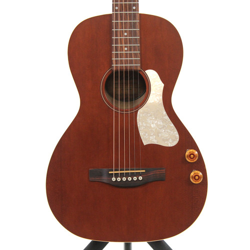 Vist Large View of Product Image Which is Used Art & Lutherie ROADHOUSE HAVANA BROWN Q-DISCRETE Laminate Top Acoustic Guitar Brown