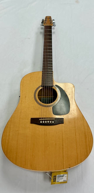 Vist Large View of Product Image Which is Used Seagull S6 CW FLAME MAPLE Solid Top Acoustic Guitar Natural
