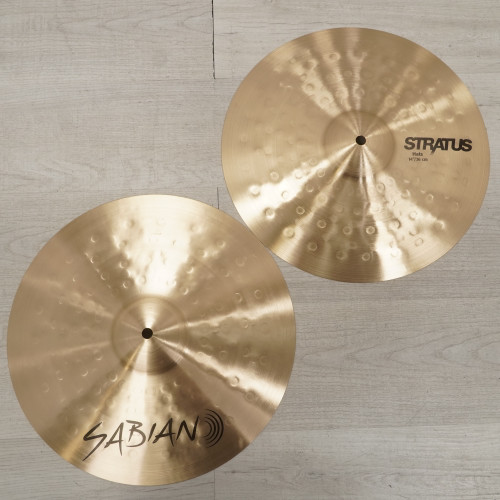 Vist Large View of Product Image Which is Used Sabian 14" Stratus Hi Hat Cymbal Pair