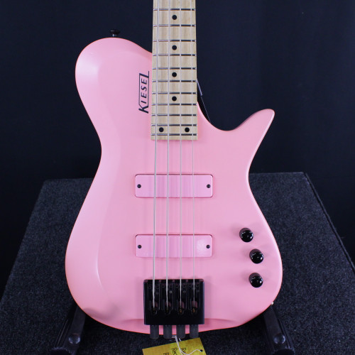Vist Large View of Product Image Which is Used Kiesel ZB4 HEADLESS BASS GUITAR Bass Guitar Pink 4-String