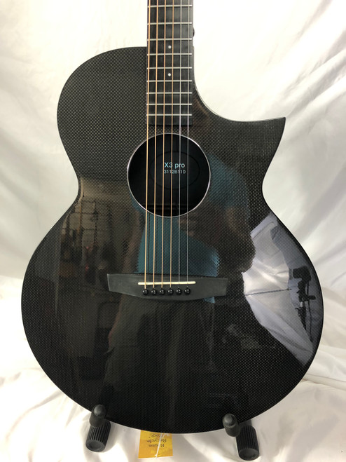 Vist Large View of Product Image Which is Used ENYA X3 PRO Laminate Top Acoustic Guitar Black