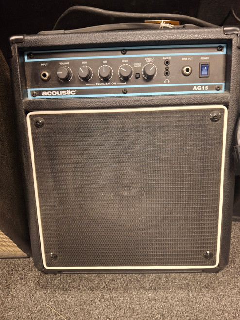 Vist Large View of Product Image Which is Used Acoustic AG15 2 x 10 Solid State Amplifier 2 x 10