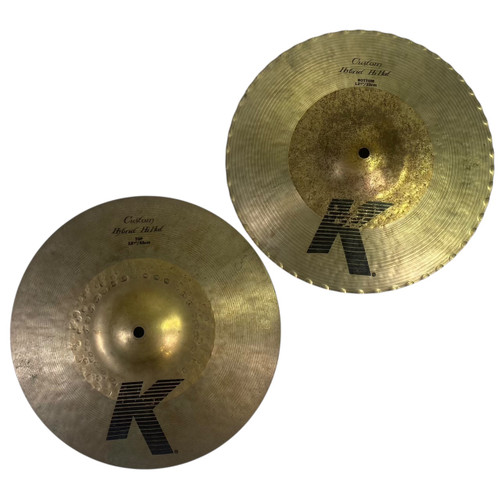 Vist Large View of Product Image Which is Used Zildjian 13.25 K CUSTOM HYBRID Hi Hat Cymbals