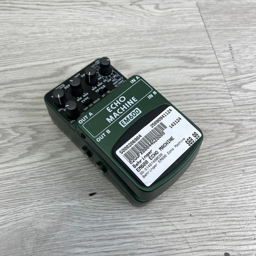 Used Behringer EM600 ECHO MACHINE Echo Pedal 41124-S000206904 Vist Large View of Product Image Which is Used Behringer EM600 ECHO MACHINE Echo Pedal