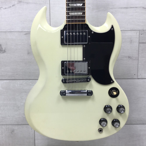 Vist Large View of Product Image Which is Used 2013 Gibson 61 Reissue SG Standard Double Cut Electric Guitar White