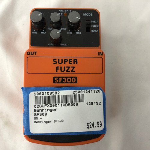 Vist Large View of Product Image Which is Used Behringer SF300 Fuzz Pedal