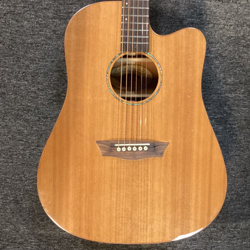 Vist Large View of Product Image Which is Used Washburn WD160SCE Solid Top Acoustic Guitar Natural