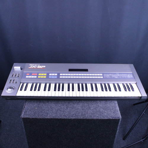 Vist Large View of Product Image Which is Used Roland JX-8P POLY SYNTH Vintage 61-Key Synthesizer 61-Key