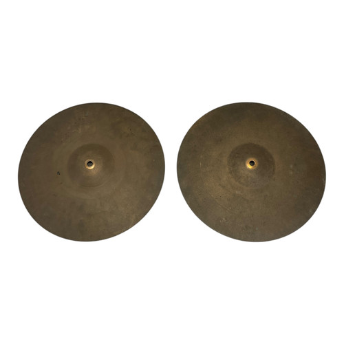 Vist Large View of Product Image Which is Used No Brand 14in Hi Hats Hi Hat Cymbals 14"