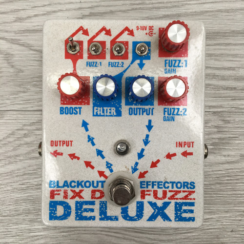 Vist Large View of Product Image Which is Used Blackout Effectors FIXD FUZZ DELUXE Fuzz Pedal