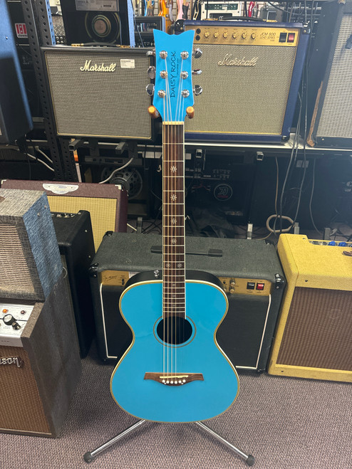 Vist Large View of Product Image Which is Used Daisy Rock OVATION STYLE Laminate Top Acoustic Guitar Blue