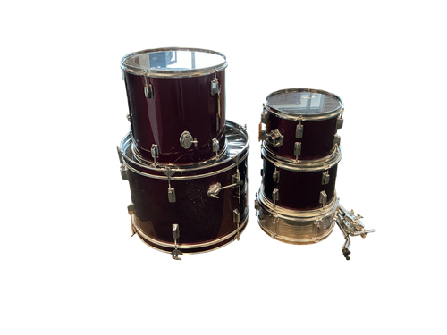 Vist Large View of Product Image Which is Used 5 PIECE WITH TOM ARMS Drum Shell Kit Red