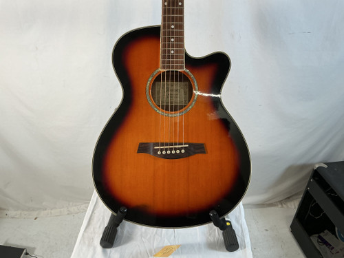 Vist Large View of Product Image Which is Used Ibanez AEG10E-VS-24-01 Laminate Top Acoustic Guitar Sunburst