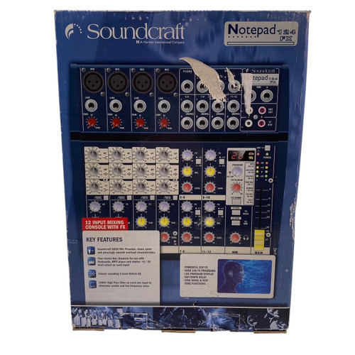 Vist Large View of Product Image Which is Used Soundcraft NOTEPAD 124 FX Compact Mixer