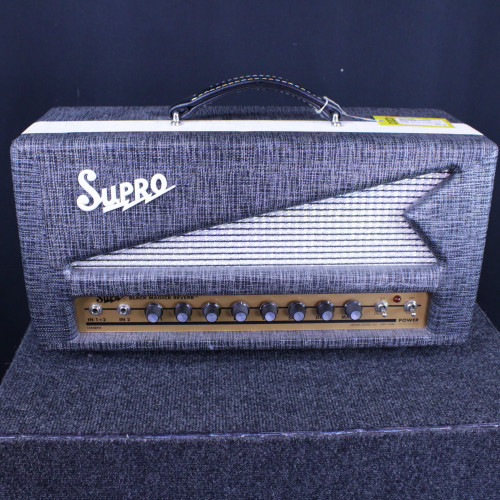 Vist Large View of Product Image Which is Used Supro BLACK MAGICK REVERB HEAD Tube Guitar Amplifier Head