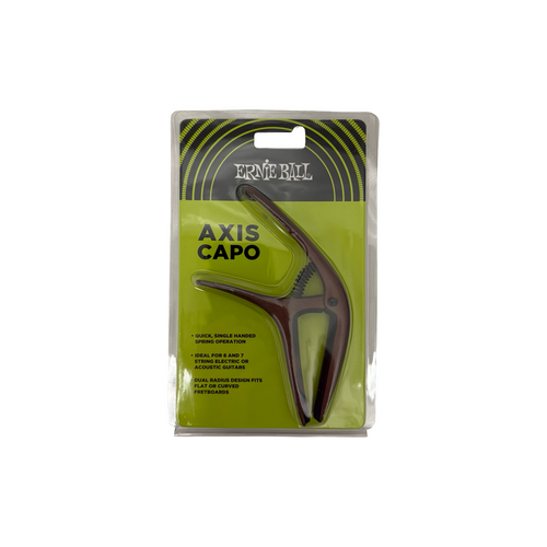 Vist Large View of Product Image Which is New ERNIE BALL AXIS DUAL RADIUS CAPO - BRONZE
