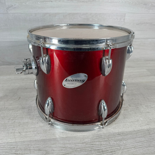Vist Large View of Product Image Which is Used Ludwig Accent CS Series Single Rack Tom - Red - 12 x 10-inch