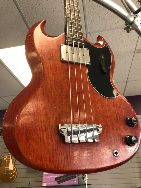 Vist Large View of Product Image Which is Used Gibson EB-0 1964 Vintage Bass Guitar Red 4-String