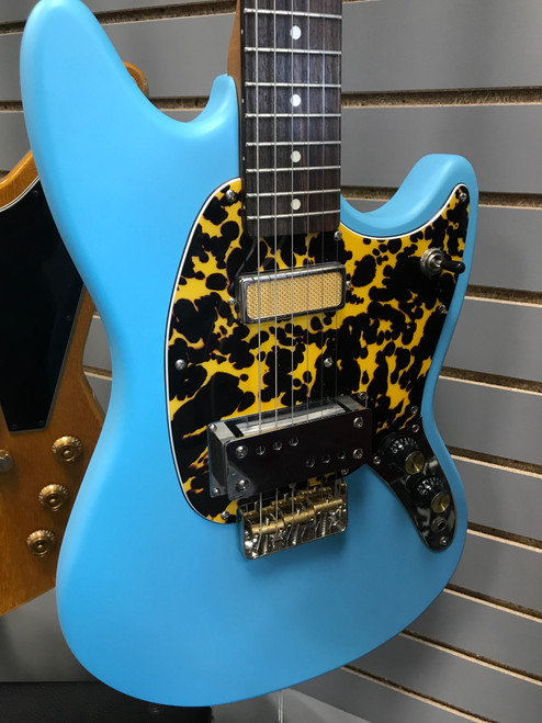 Vist Large View of Product Image Which is Used Eastwood WARREN ELLIS CDR Offset Double Cutaway Electric Guitar Blue 6-String