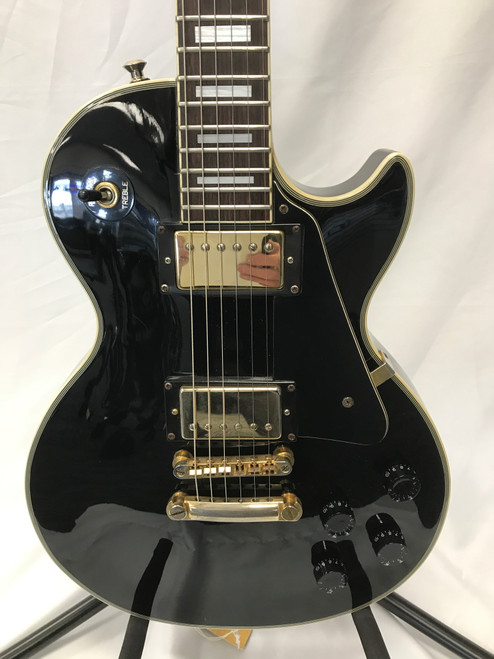 Vist Large View of Product Image Which is Used Epiphone LES PAUL CUSTOM LP Type Electric Guitar Black 6-String