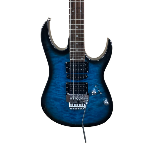 Vist Large View of Product Image Which is Used Eleca S STYLE/ FLOATING BRIDGE Electric Guitar Blue 6-String