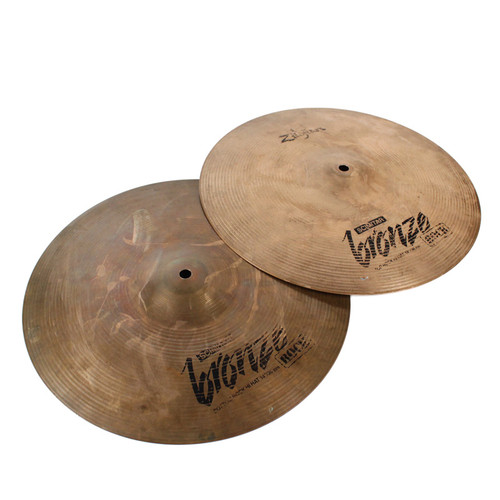 Vist Large View of Product Image Which is Used Zildjian SCIMITAR BRONZE HIHAT 14 IN Hi Hat Cymbals 14"