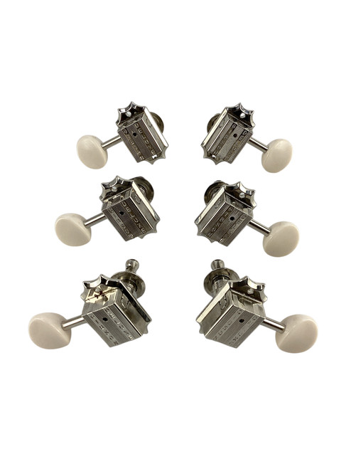 Vist Large View of Product Image Which is Used Gibson WHITE BUTTON TUNERS 3X3