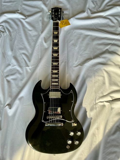 Vist Large View of Product Image Which is Used Gibson LES PAUL SG Type Electric Guitar Black 6-String