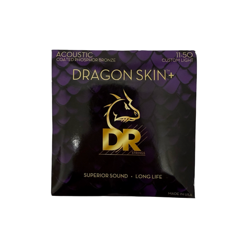 Vist Large View of Product Image Which is New DR DRAGON SKIN + PHOSPHOR BRONZE ACOUSTIC CUSTOM LIGHT (11-50)