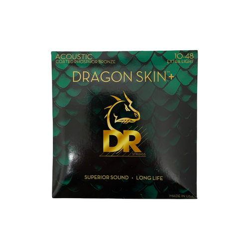 Vist Large View of Product Image Which is New DR DRAGON SKIN + PHOSPHOR BRONZE ACOUSTIC 12-STRING EXTRA LIGHT (10-48)