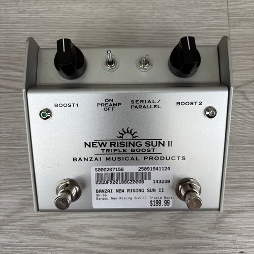 Vist Large View of Product Image Which is Used BANZAI NEW RISING SUN II Boost Pedal