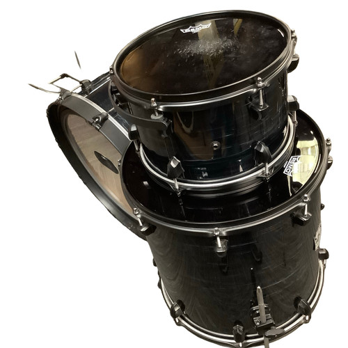 Vist Large View of Product Image Which is Used SJC Custom NAVAGATOR 3PC W/ DRUMM SEEKER BAGS Drum Shell Kit Custom Graphics 22" Kick Drum