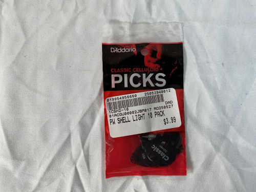 Vist Large View of Product Image Which is New PW SHELL LIGHT 10 PACK light gauge guitar picks .55mm - .020”
