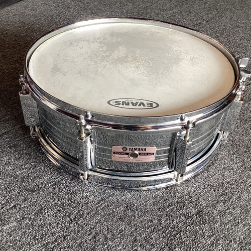 Vist Large View of Product Image Which is Used Yamaha 5X14 METAL SNARE Vintage Metal Snare Drum 14"