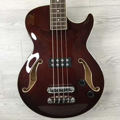 Vist Large View of Product Image Which is Used Ibanez AGB140-TBR Artcore Semi-Hollow Bass 4-String